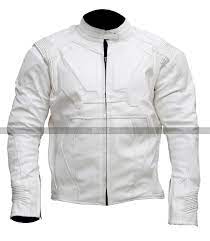 Jack Harper Oblivion Movie Tom Cruise Motorcycle Leather Jacket White Motorcycle Motorcycle Jacket Leather Motorcycle Jacket