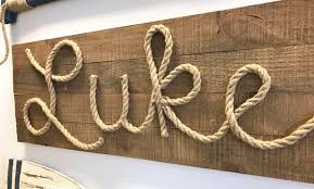 Nautical Nursery Wall Decor Simple Diy Rope Name Sign Nautical Nursery Wall Nursery Wall Decor Diy Nautical Nursery Decor