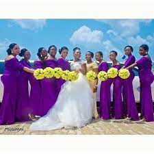 Bn Weddings On Instagram Ohhh Purple Tomi S Bellanaijabridesmaids Looking Radiant Beach Wedding Bridesmaid Dresses Beach Wedding Bridesmaids Bridesmaid