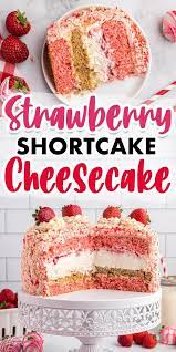 Strawberry Shortcake Cheesecake Is Quite Honestly The Best Dessert Ever Strawberry Dessert Recipes Strawberry Shortcake Cheesecake Recipe Shortcake Cheesecake