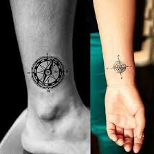 Cool Compass Temporary Tattoo Tattoo Stickers Transfer Tattoo Body Tattoo Cosplay Temporary Tattoo Compass Tattoo Tattoos Temporary Tattoo
