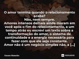 O Amor Termina Quando O Kauane Mamedes