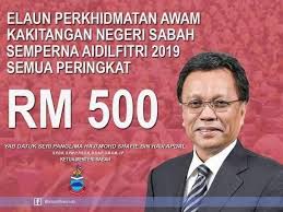 Menurut presiden cuepacs, datuk azih muda, pihaknya sudah menghantar surat kepada perdana menteri, tun dr mahathir mohamad dan menteri kewangan, lim guan eng, berhubung isu ini. Semporna Dihati Bonus Raya Rm500 Untuk Penjawat Awam Facebook