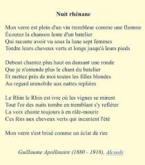 My Favorite Poem Ever It S French Nuit Rhenane Guillaume Apollinaire Alcools Avec Images Poeme Et Citation Citations Litteraires Apollinaire Poeme