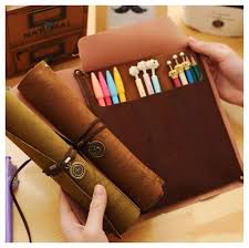 3 Color Cortical Pirates Wind Restoring Ancient Ways Volume Pen Bag Drawing Pencil Bags Home Office Storage Leather Pencil Case Pencil Case Pencil Case Pouch