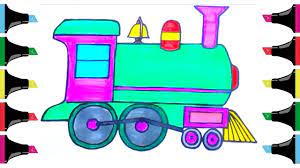 How To Color Train For Kids Colors Kids Train Kidscrafts Color Children Learning Learn Helping Kids Step Kids Drawing For Kids
