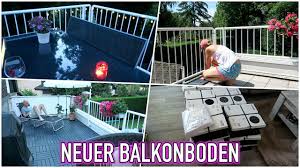 Neuer Boden Balkon Make Over Ikea Runnen Boden Youtube