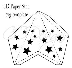 The printable papers provides by formsbirds include college ruled papers, notebook papers, friendly papers, dot papers and so on. 3d Paper Star Templates Diy Paper Star Craft Svg Pdf Template Catching Colorflies