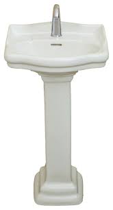 roosevelt pedestal sink only, biscuit