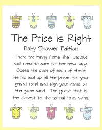 Well, since the items are quite a lot, we can buy costly things, like a dollar each. The Price Is Right Baby Shower Game Guess The Price Baby Etsy Easy Baby Shower Games Baby Shower Games Baby Shower Wishes