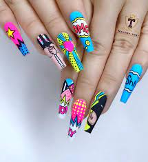 I Called T Pop Art Ya Ll Reading Comis Book Back In The Day Atlanta Artlover Nailsonfleek Pop Art Nails Coffin Nails Designs Nail Art