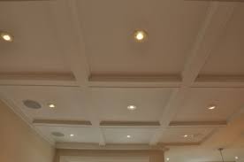 Coffered Ceiling I Used Pre Fab Styrofoam Beams Updating House Coffered Ceiling Ceiling