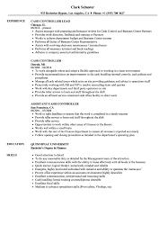Provides webex or in person product training to customers and/or bank personnel on the features and benefits of cash management products and services. Cash Controller Resume Samples Velvet Jobs
