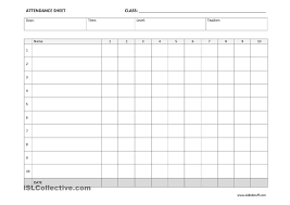 25 Printable Attendance Sheet Templates Excel Word