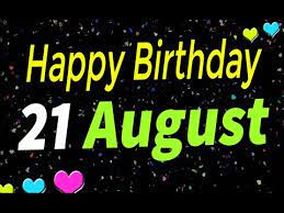 Top 42%average · fame power of people: 21 August Special New Birthday Status Video Happy Birthday Wishes Birthday Msg Quotes à¤œà¤¨ à¤®à¤¦ à¤¨ Youtube