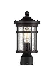 Bestshared Outdoor Post Light 13 75 Height Exterior Post Lighting Fixture Outdoor Patio Post Lantern For Pathway Driveway Front Back Door Post Lamp In Black Finish With Seeded Glass Farmhouse Goals