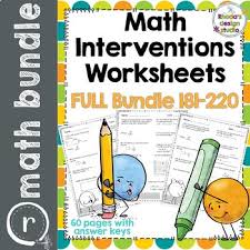 Nwea Map Prep Math Practice Worksheets Rit Band 180 220 Distance Learning Nwea Map Math Practice Worksheets Math Intervention