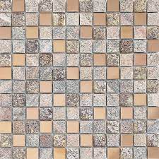 Natural Stone Mix Glass And Metal