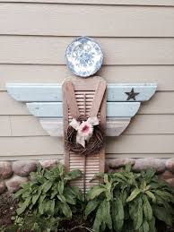 Shutter Garden Angel Garden Angels Garden Crafts Garden In The Woods