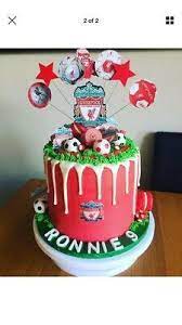 Football cake and liverpool player. Liverpool Fc Cake Topper Australia