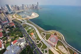 Cinta Costera Panama Panama City Panama Panama Aerial View