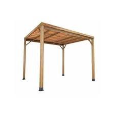 Pérgolas techadas en madera dura para exterior, hacemos instalación en todo buenos aires. Pergola De Madera Techada 3x3m Agres