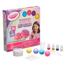 If the mixture starts to harden in your double boiler in between the second batch of 4 tubes, return the boiler to the hot pot/water and let it melt again. Crayola Diy Lip Balm Kit For Kids Walmart Com Walmart Com