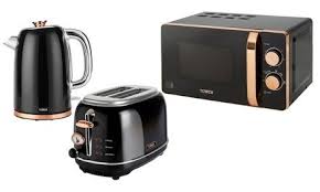 Tower Rose Gold Manual Microwave Rapid Boil Kettle And Two Slice Toaster In 2020 Kettle Rose Gold Kitchen Rose Gold