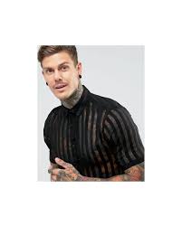 We did not find results for: Chemise Transparente A Rayures En Viscose Coupe Classique Synthetique Asos Pour Homme En Coloris Noir Lyst