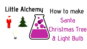Little Alchemy How To Make Santa Christmas Tree Light Bulb Cheats Hints Youtube