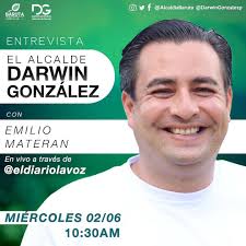 Vecinos, hoy #2Jun el alcalde @DarwinGonzalezP estará conversando en vivo  con el periodista Emilio Materán (@emiliomateran), sobre diversos temas de  interés del municipio Baruta y su gestión desde la Alcaldía. Pueden  sintonizar