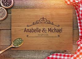 It gives us extra counter space and i love that it's a cutting board. Wedding Gift For Couple Kitchen Decor Personalized Cutting Board Wooden Engrave