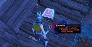 Season 7 battle pass rewards. Fortbyte Challenges Accessible By Using The Cuddle Up Emoticon Inside A Rocky Umbrella Fortnite Battle Royale