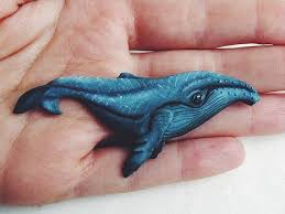 Whale Ocean Jewelry Polymer Clay Jewelry Whale Pin Etsy Whale Brooch Polymer Clay Animals Polymer Clay