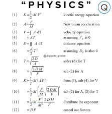 Pin By Angelica Sanchez On Tips Physics Formulas Kinetic Energy Physics