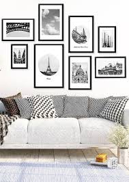 White wall living room decor. 19 Tips For Creating A Gorgeous Black And White Gallery Wall White Wall Decor Wall Decor Living Room Room Wall Decor