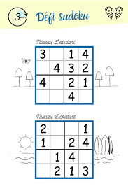 Une grille tient sur un format ½ a4. Calcul Et Sudoku 5eme Mathematiques