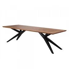 Esszimmertisch Frumosa Aus Wildeiche Massivholz Und Metall Schwarz Esszimmertisch Holztisch Eiche Tisch