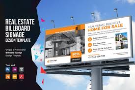 This amazing real estate billboard for all kinds of real estate business, interior & others suitable business. Real Estate Billboard Signage Creative Market