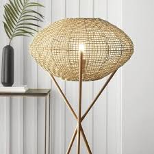 Natural Woven Tripod Floor Lamp Natural Includes Energy Efficient Light Bulb Project 62 Leanne Ford Energy Efficient Light Bulbs Tripod Floor Lamps Lamp