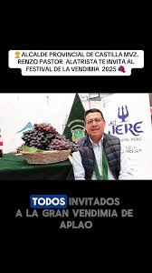 ✅ ❗❗❗ 𝗣𝗢𝗥 𝗤𝗨𝗘 𝗘𝗡 𝗠𝗔𝗥𝗭𝗢 𝗖𝗔𝗦𝗧𝗜𝗟𝗟𝗔 𝗘𝗦 𝗙𝗜𝗘𝗦𝗧𝗔 ¡¡¡  💚ALCALDE PROVINCIAL DE CASTILLA MVZ. RENZO PASTOR ALATRISTA TE INVITA AL  FESTIVAL DE LA VENDIMIA 2025 ‼️ 𝐂𝐚𝐬𝐭𝐢𝐥𝐥𝐚, 𝐏𝐫𝐞𝐩𝐚𝐫𝐚𝐭𝐞 ‼️ ✅  𝐑𝐈𝐓𝐌𝐎, 𝐂𝐎𝐋𝐎𝐑 𝐘 𝐂𝐔𝐋𝐓𝐔𝐑𝐀 ...