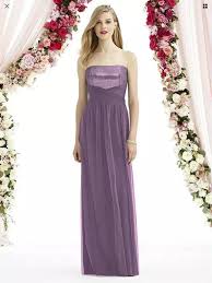 After Six Smashing Plum Sparkling New Dessy 6743 Modern Bridesmaid Mob Dress Size 10 M 86 Off Retail