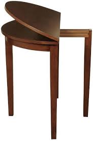 Light astoria nest of tables, waxed oak. Hanover Dark Oak Round Extending Half Moon Dining Table Cfs Furniture Uk