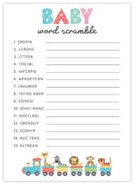 › baby shower games printable with answer key. Free Printable Baby Shower Games Volume 2 New Designs