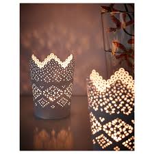 Skurar Candle Holder White Ikea