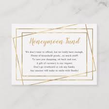 Honeymoon Fund Bridal Shower Or Wedding Enclosure Card Zazzle Com In 2020 Wedding Enclosure Cards Honeymoon Fund Bridal Shower Registry