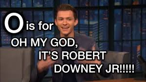 Tom Holland Oh My God It S Robert Downey Jr Learn The Alphabet With Tom Holland Read Description Tom Holland Tom Holland Brothers Tom Holland Imagines