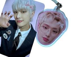 ATEEZ Face Bias Atiny Keychain Phone Light Stick Face Charm Kawaii Deco  Kpop Concert Decoration Accessory Accessories Gift Bowteez Friend