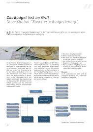 Ziel der budgetierung ist die erstellung eines budgets, welches die. Das Budget Fest Im Griff Neue Option Erweiterte Budgetierung