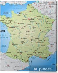 fʁɑ̃s ( lyssna)), formellt republiken frankrike (franska: Canvastavla Karta Over Frankrike Med Grannlanderna Pixers Vi Lever For Forandring